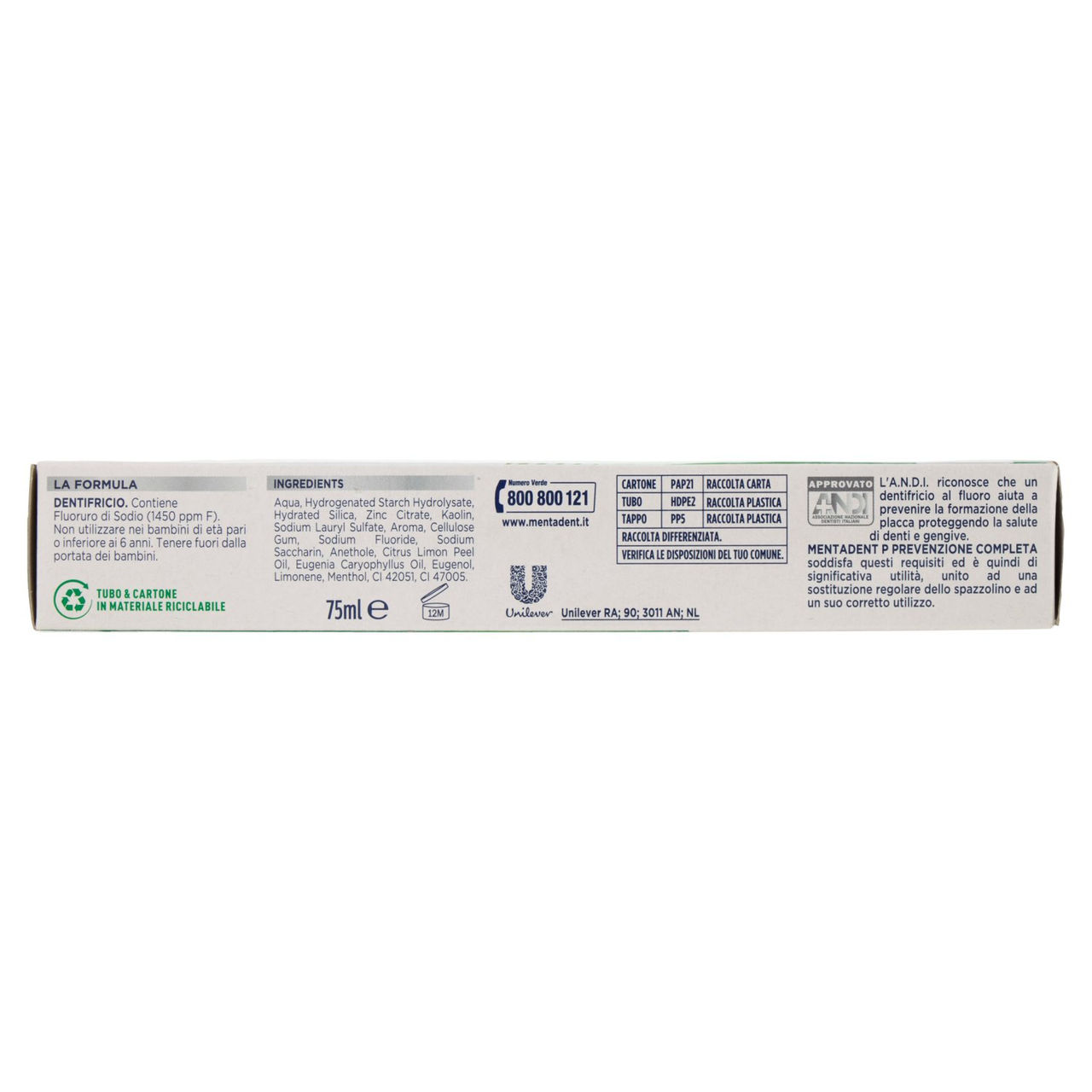Mentadent P Prevenzione Completa 75 ml