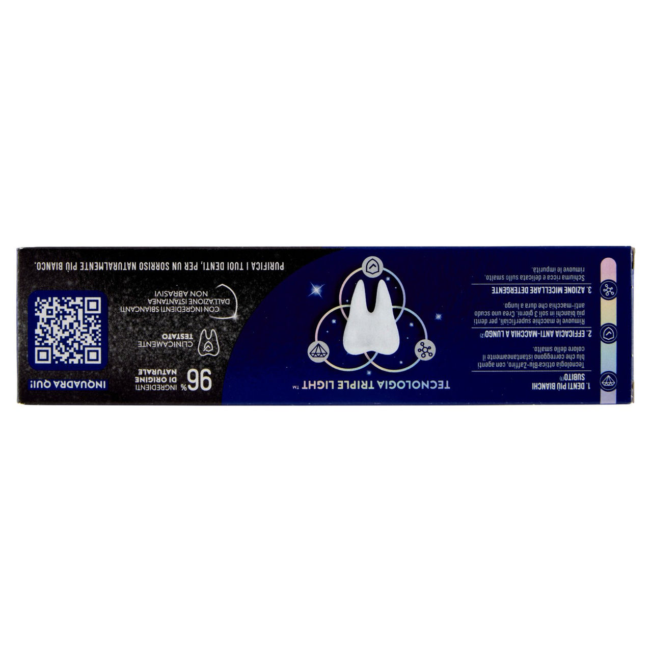 Mentadent White Now 3 in1 White Boost con Carbone Attivo 75 ml