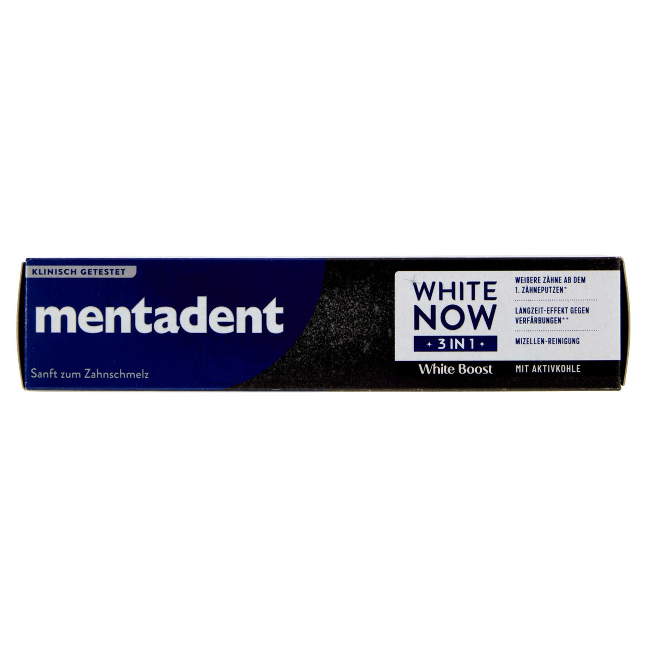 Mentadent White Now 3 in1 White Boost con Carbone Attivo 75 ml