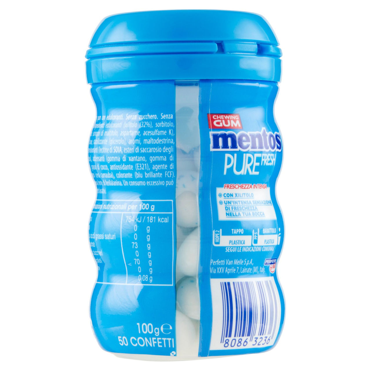 mentos Pure Fresh Fresh Mint con Xilitolo 50 Confetti 100 g