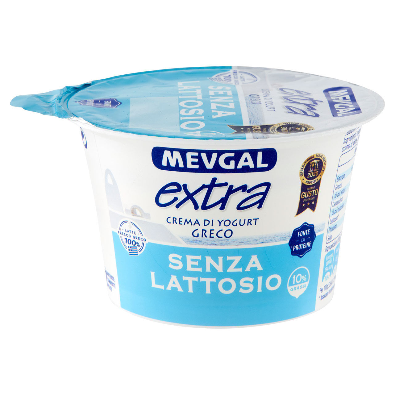 Mevgal extra Crema di Yogurt Greco Senza Lattosio 10% Grassi 150 g