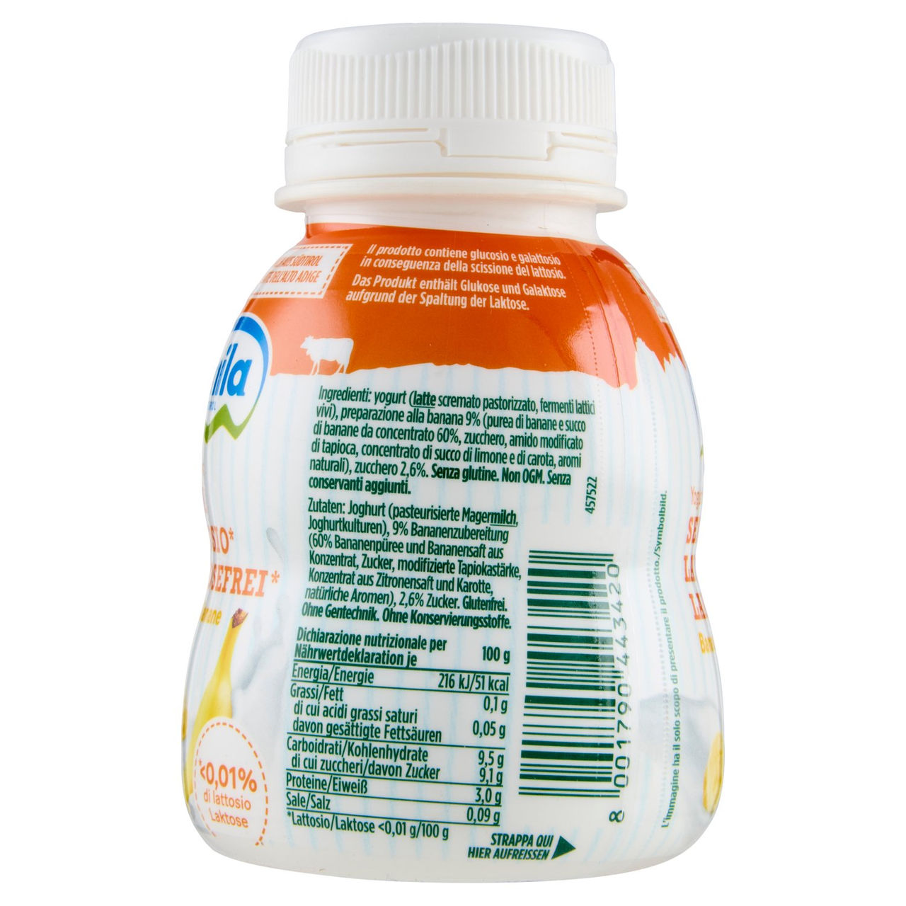 mila Yogurt Drink Senza Lattosio* Banana 200 g