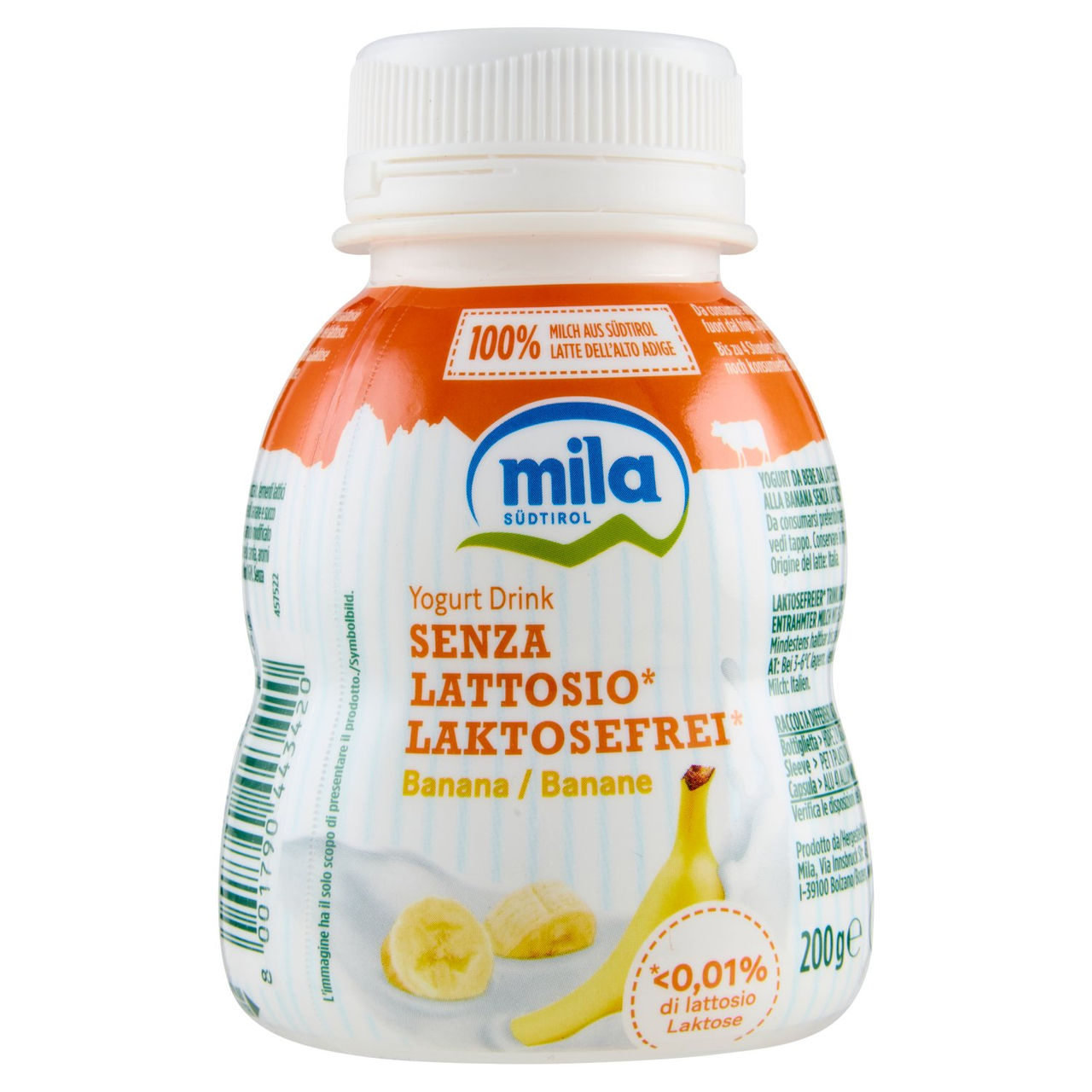 mila Yogurt Drink Senza Lattosio* Banana 200 g