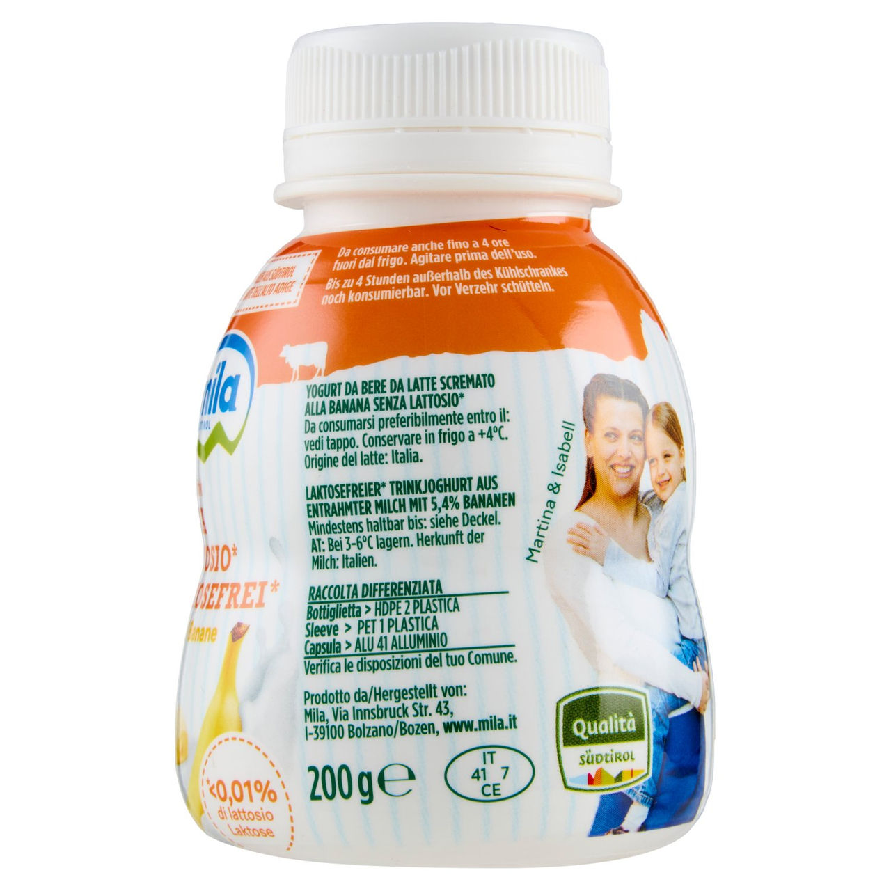 mila Yogurt Drink Senza Lattosio* Banana 200 g