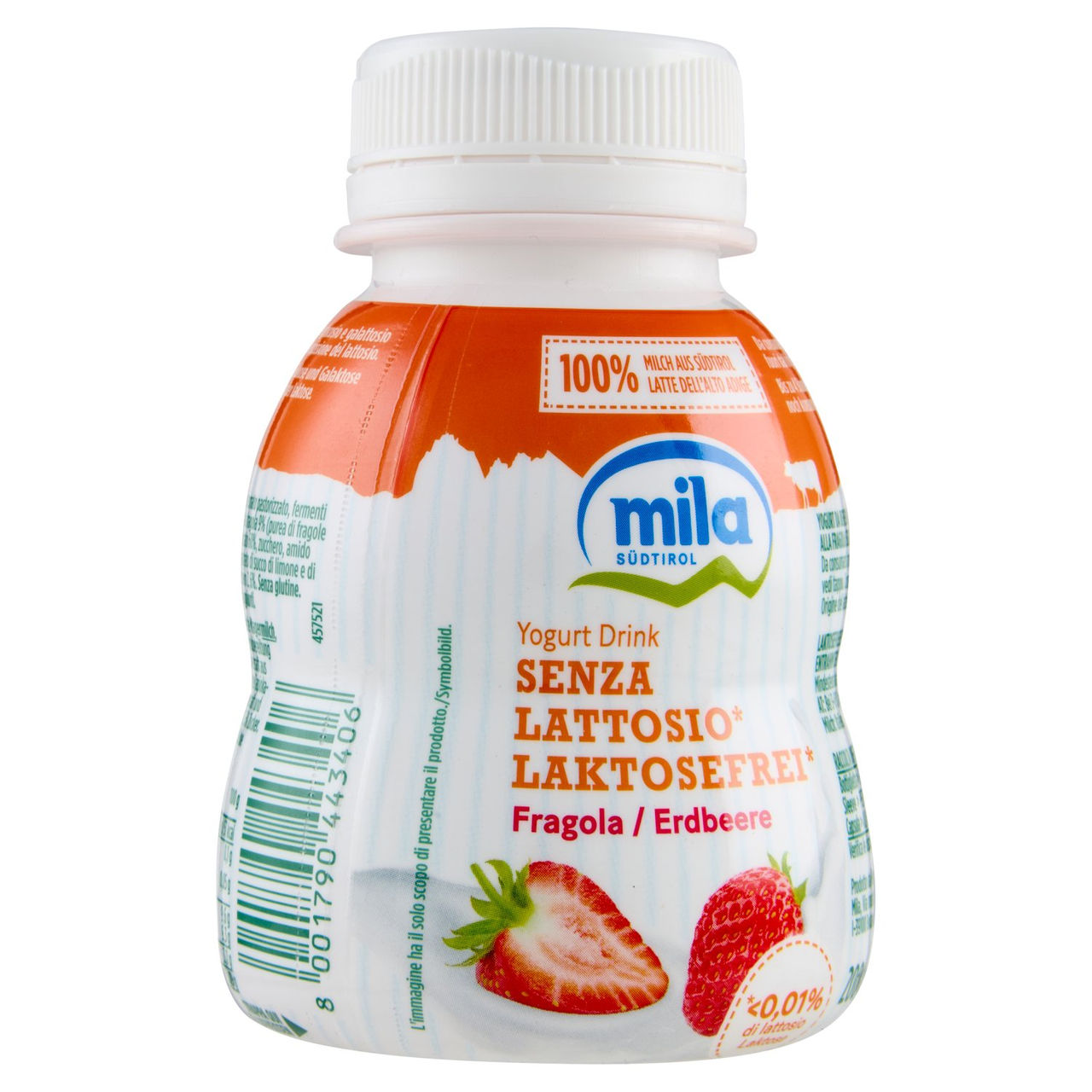 mila Yogurt Drink Senza Lattosio* Fragola 200 g