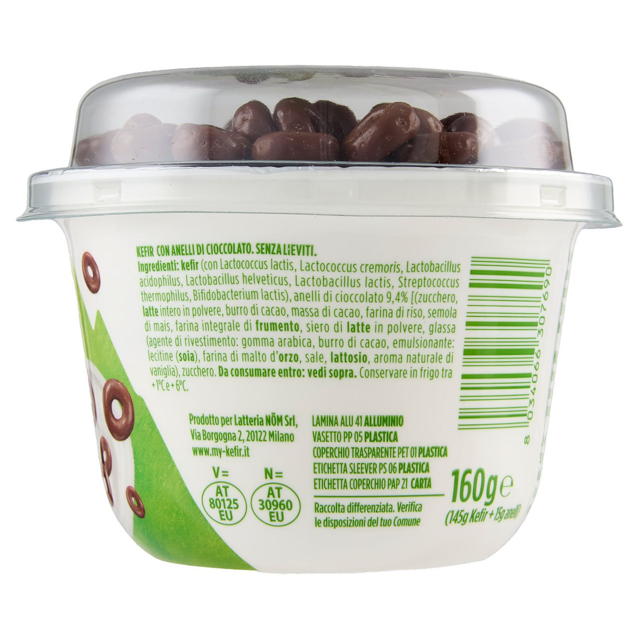 milk Kefir Anelli di Cioccolato 160 g