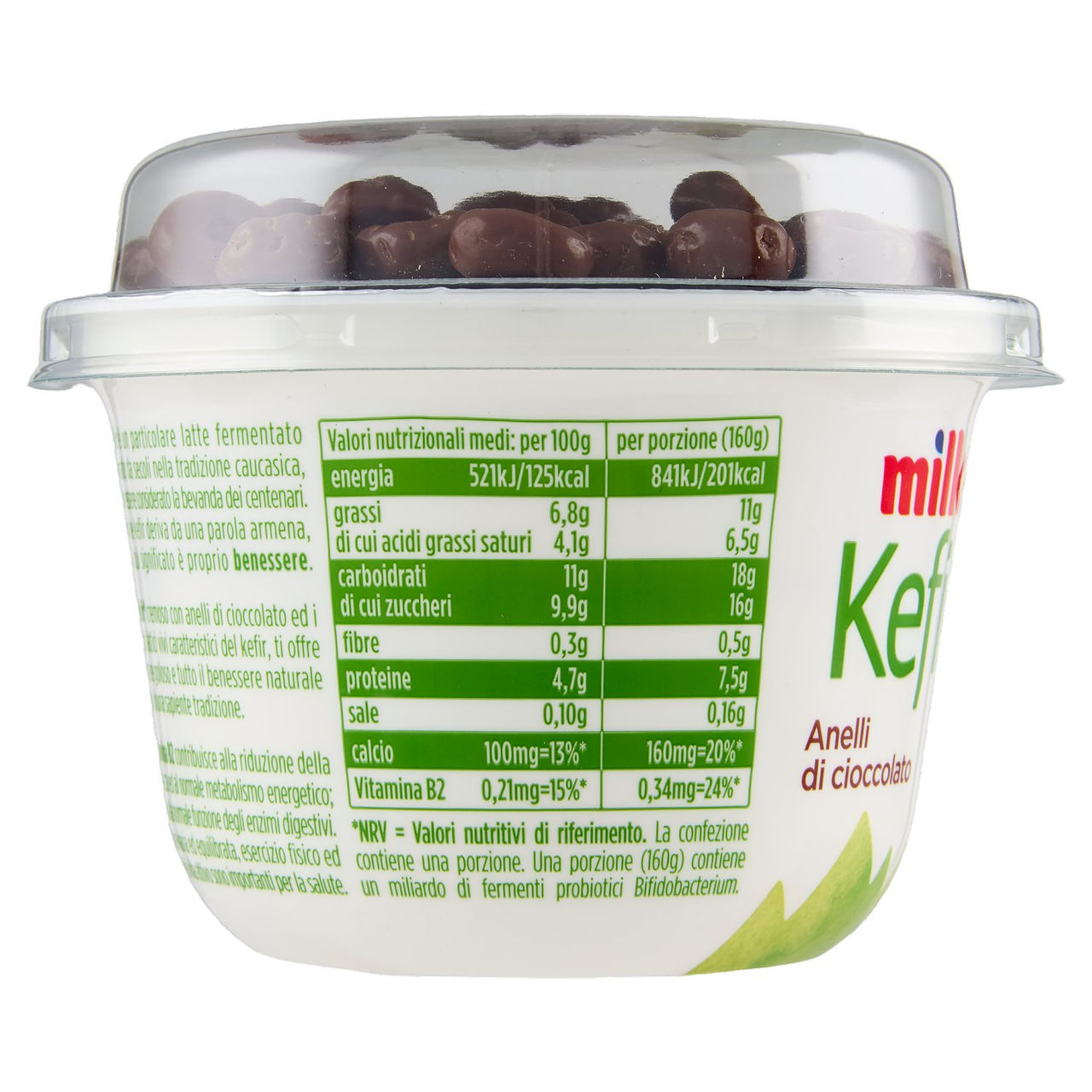 milk Kefir Anelli di Cioccolato 160 g