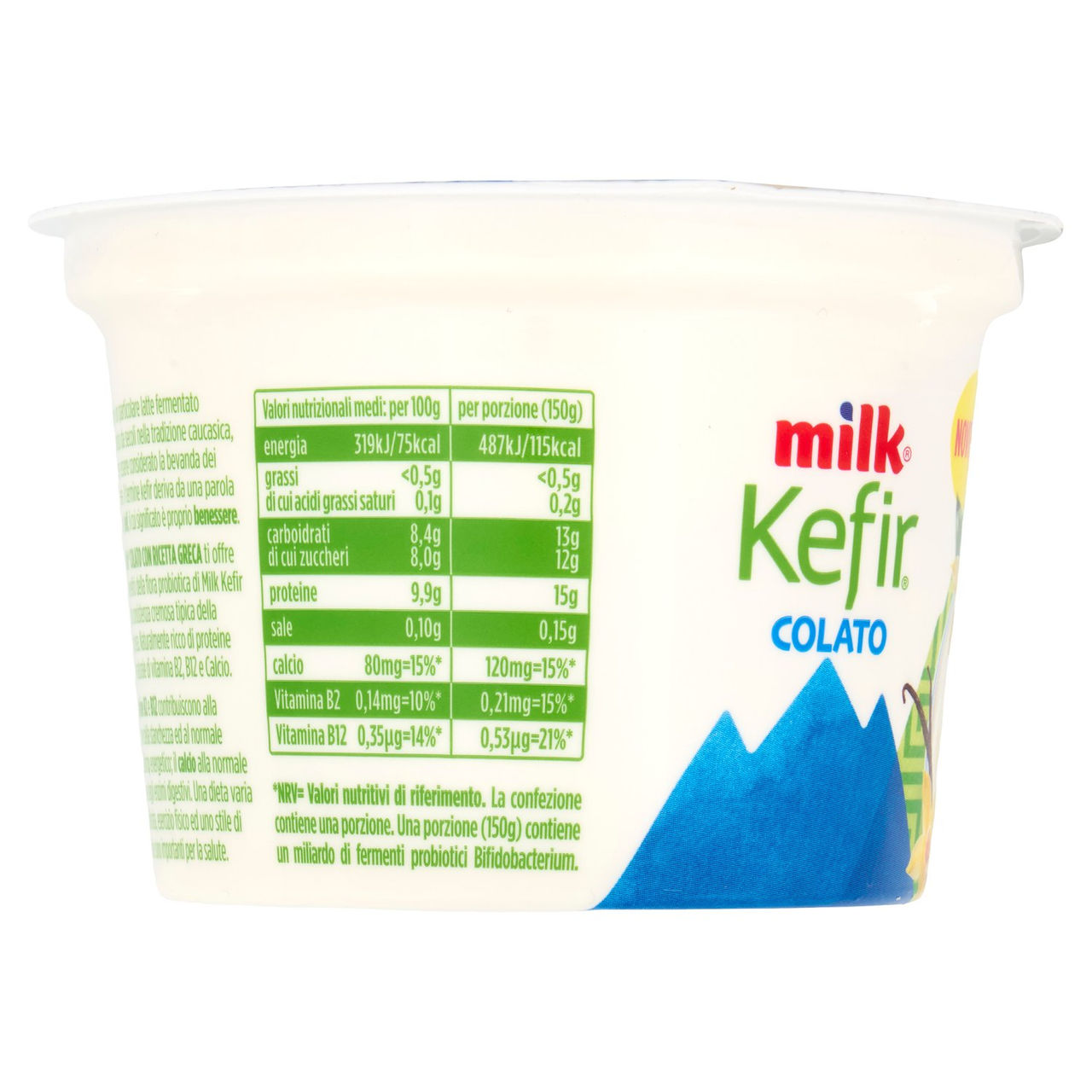 Milk Kefir Colato 0% Grassi Vaniglia 150 g