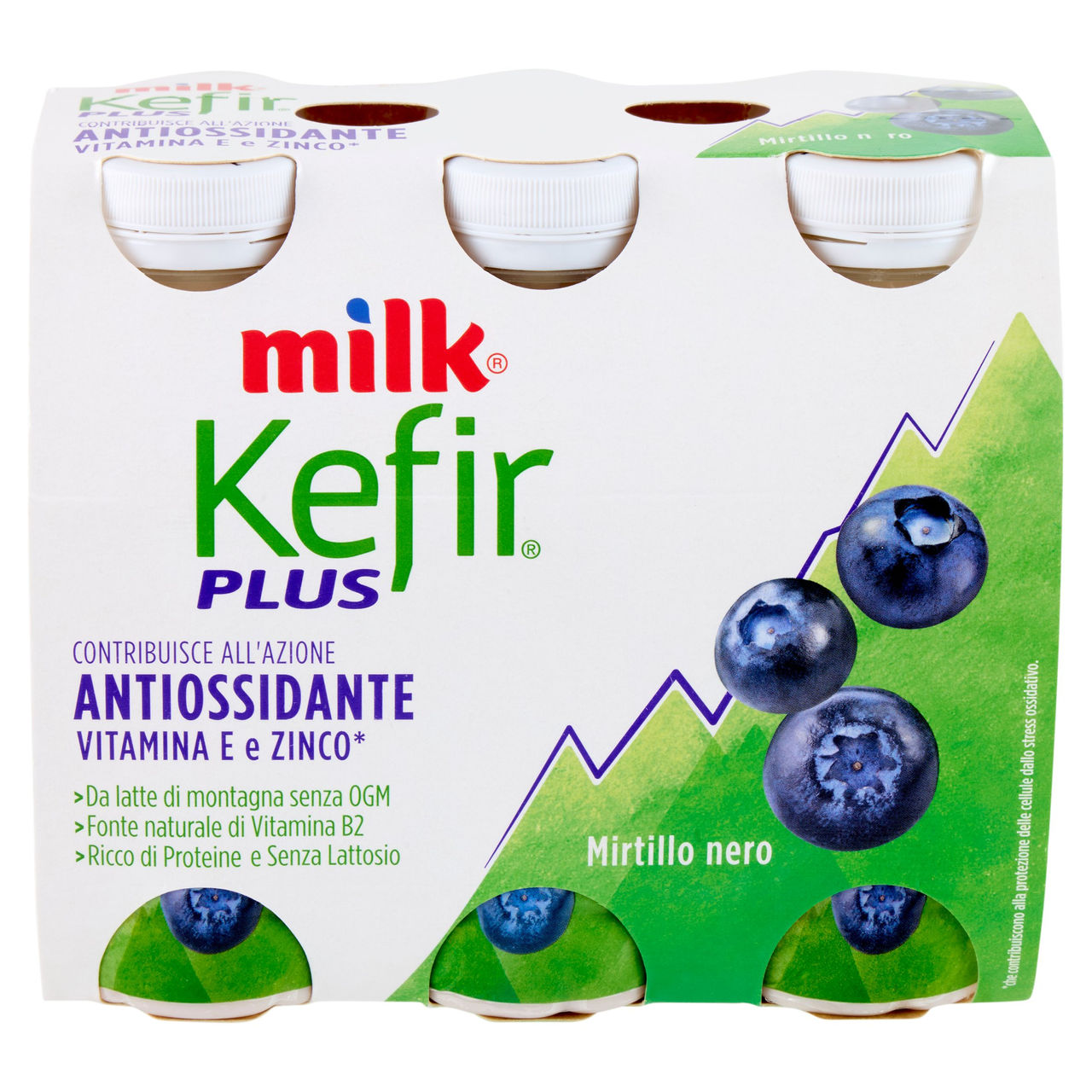 Milk Kefir Plus Antiossidante Mirtillo nero 6 x 100 g