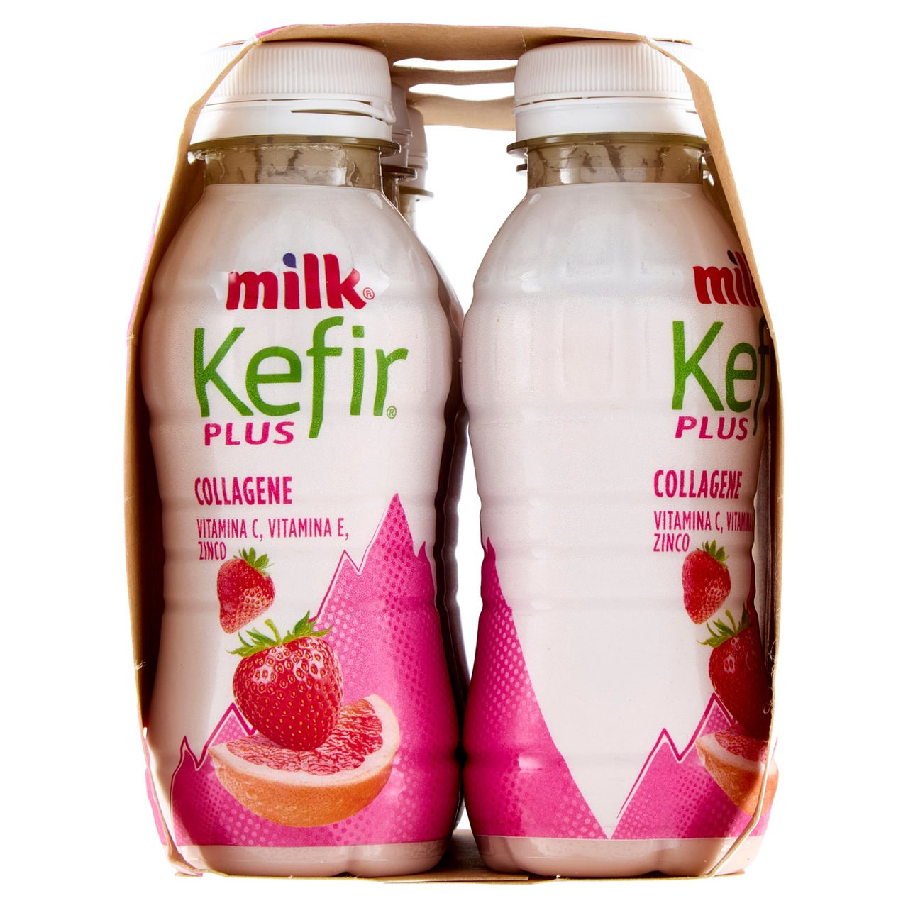 Milk Kefir Plus Collagene Fragola e Pompelmo rosa 6 x 100 g
