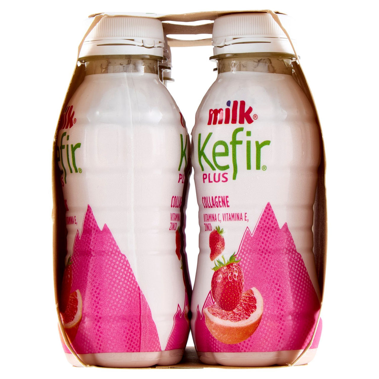 Milk Kefir Plus Collagene Fragola e Pompelmo rosa 6 x 100 g
