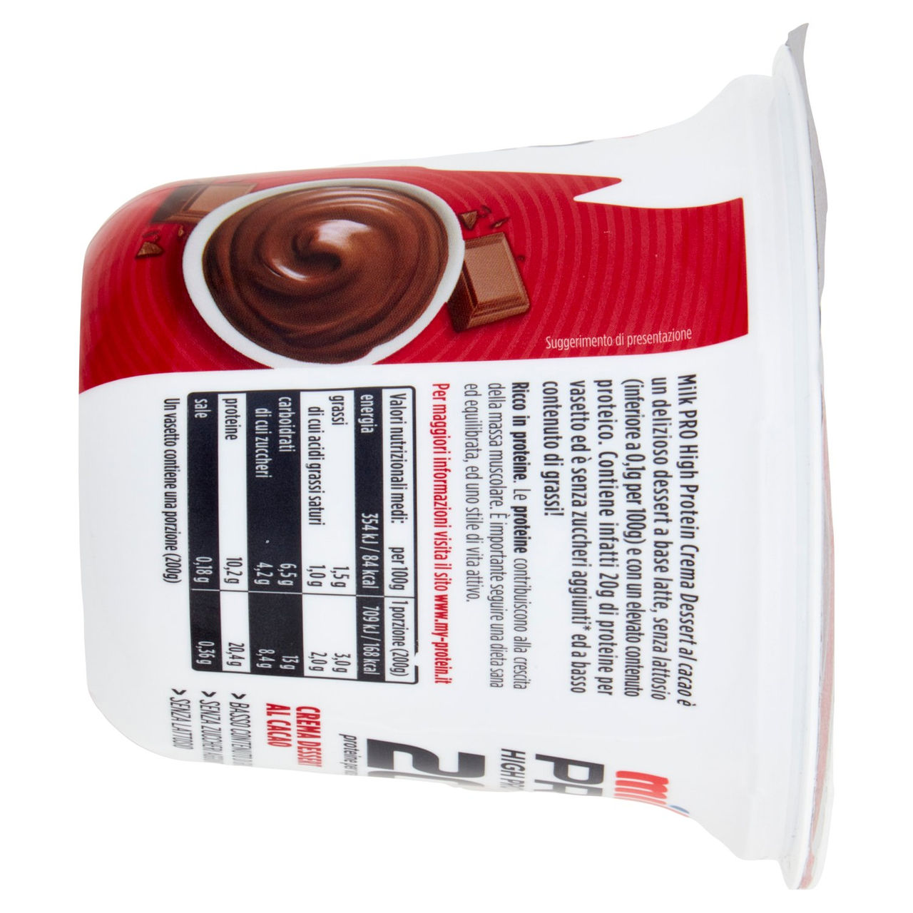 Milk Pro High Protein 20g Crema Dessert al Cacao 200 g