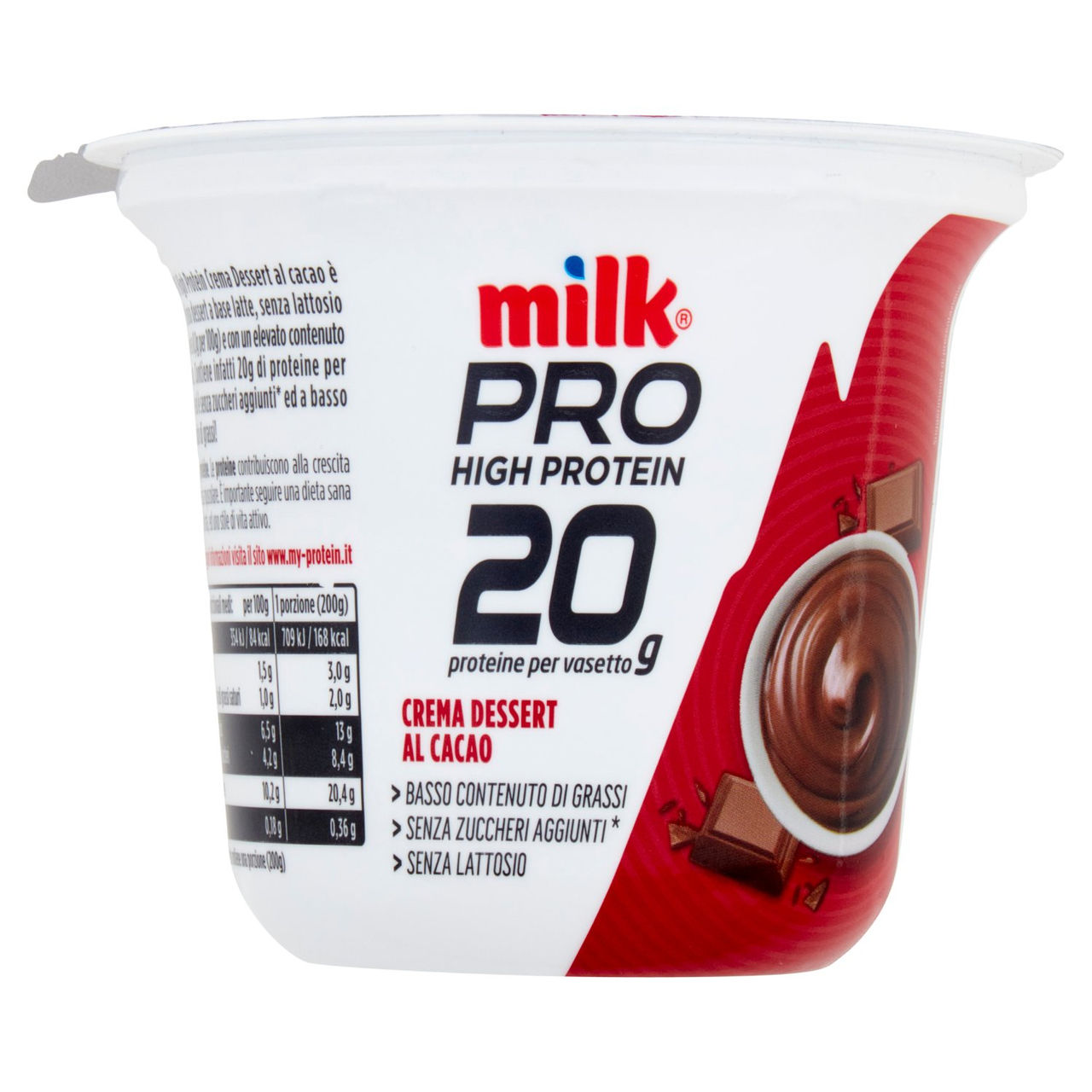 Milk Pro High Protein 20g Crema Dessert Cacao 200 g
