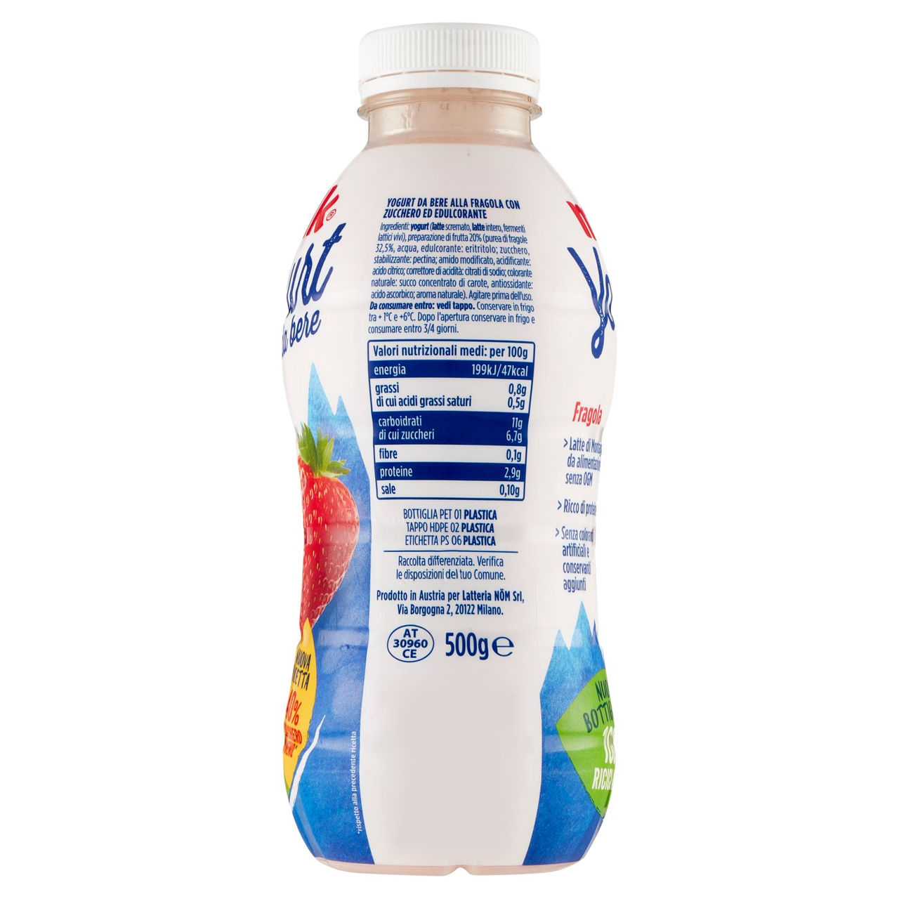 Milk Yogurt da bere Fragola 500 g