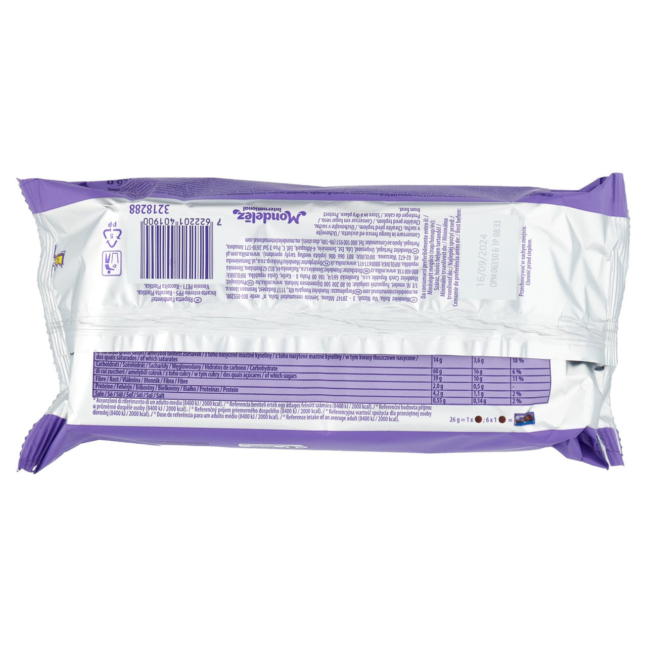 Milka Cookies Sensation Oreo, cookies ripieni di crema Oreo - 156g