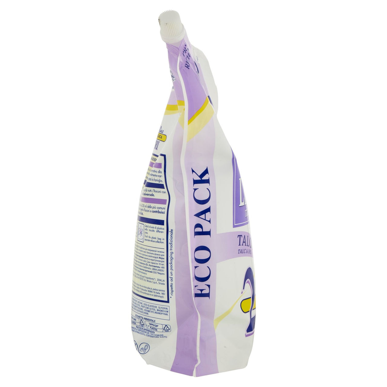 milmil Sapone Liquido Talco & Iris Ricarica Universale Ecologica 2 Litri