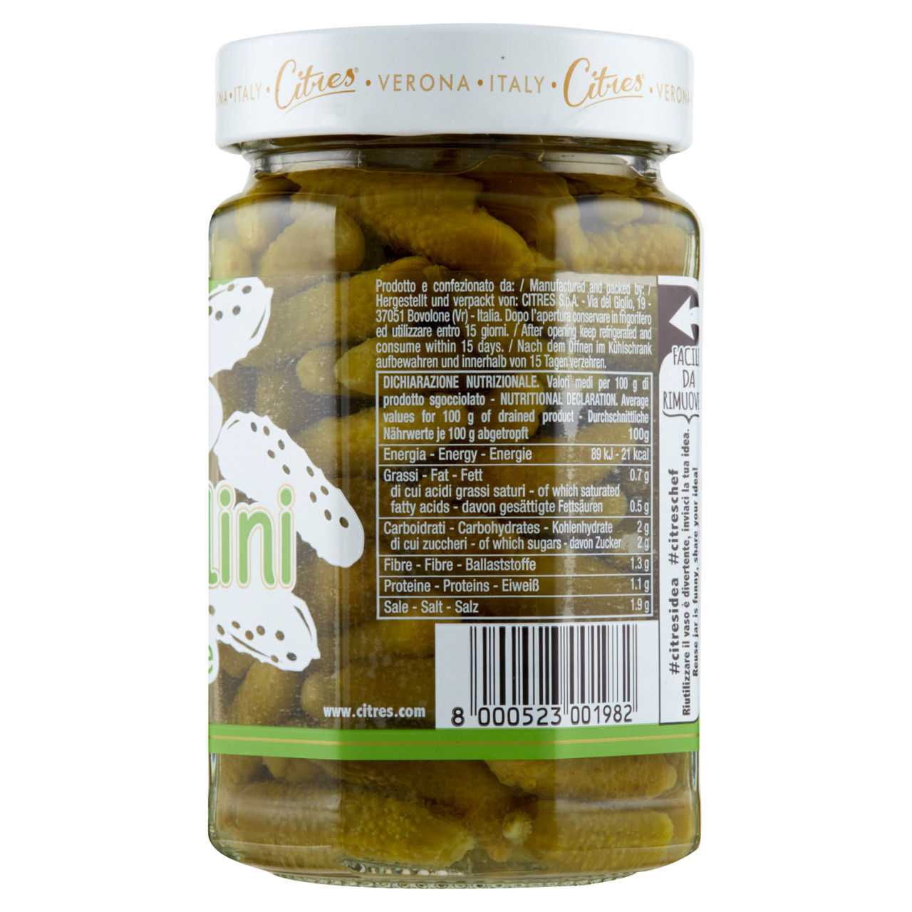 Mini Cetriolini Citres in agrodolce 290/160 g