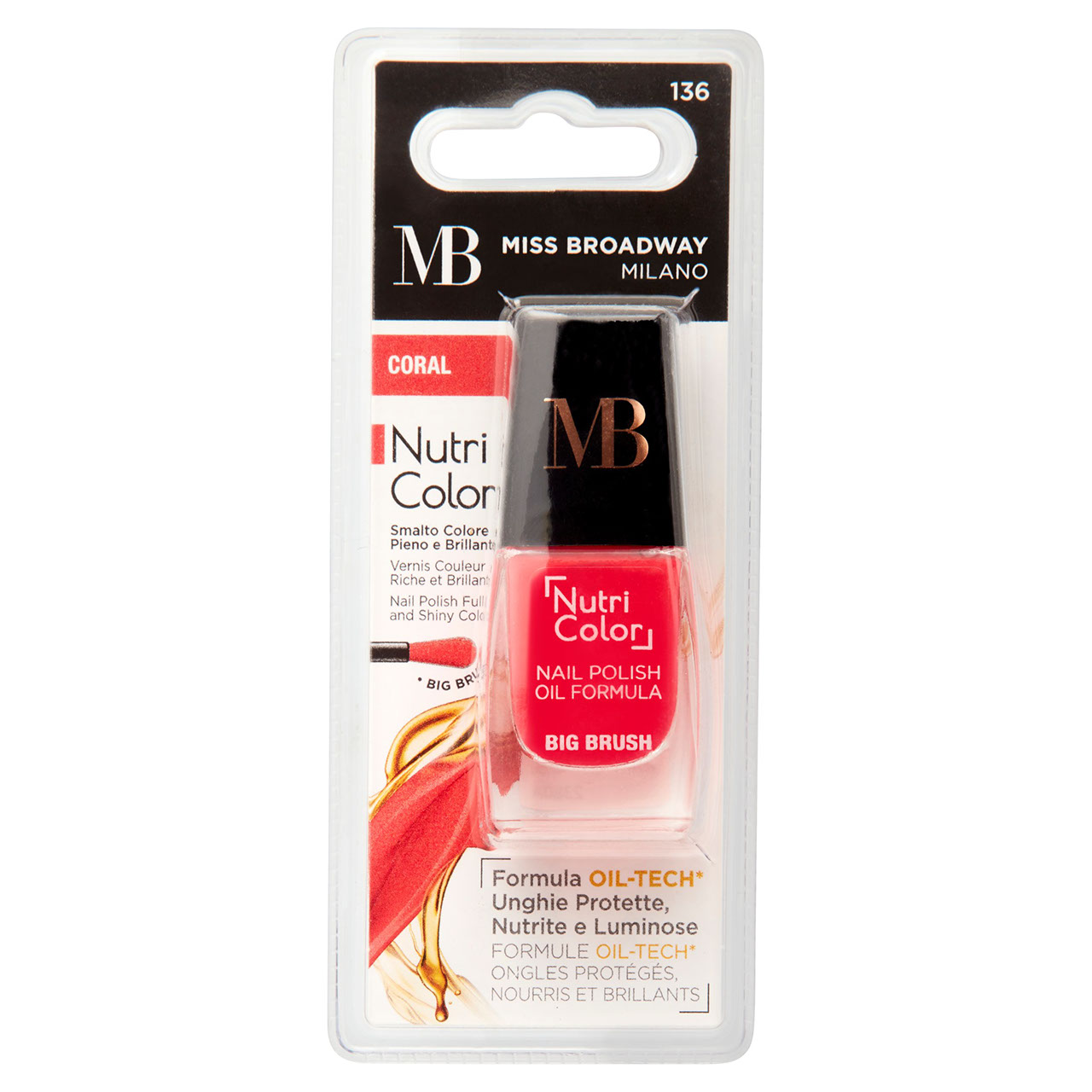 Miss Broadway Nutri Color Smalto Colore Coral 8 ml