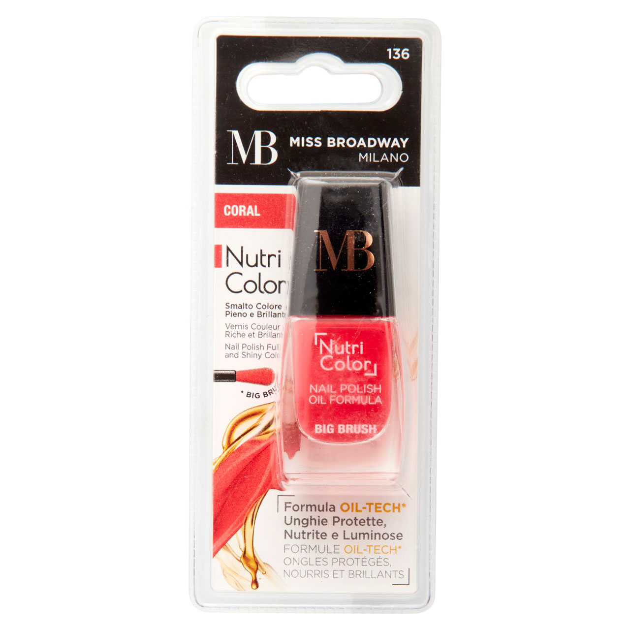 Miss Broadway Nutri Color Smalto Colore Coral 8 ml