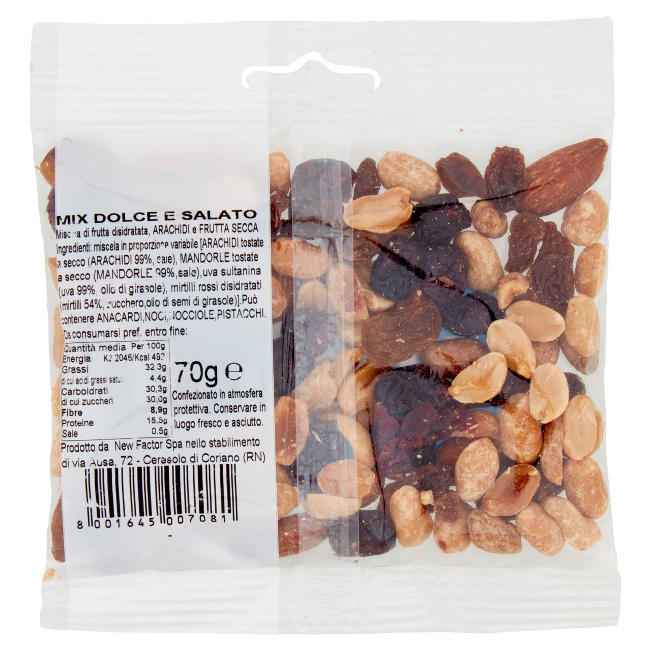 Mister Nut Mix Dolce e Salato 70 g