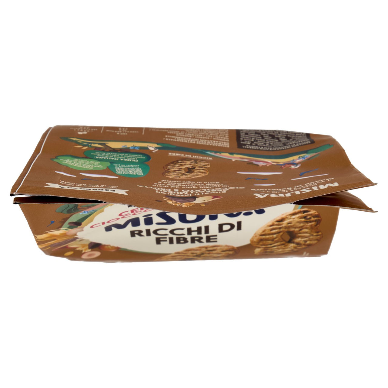 Misura Fibrextra Biscotti integrali Cereali Muesli, Cioccolato e Frutta 230 g