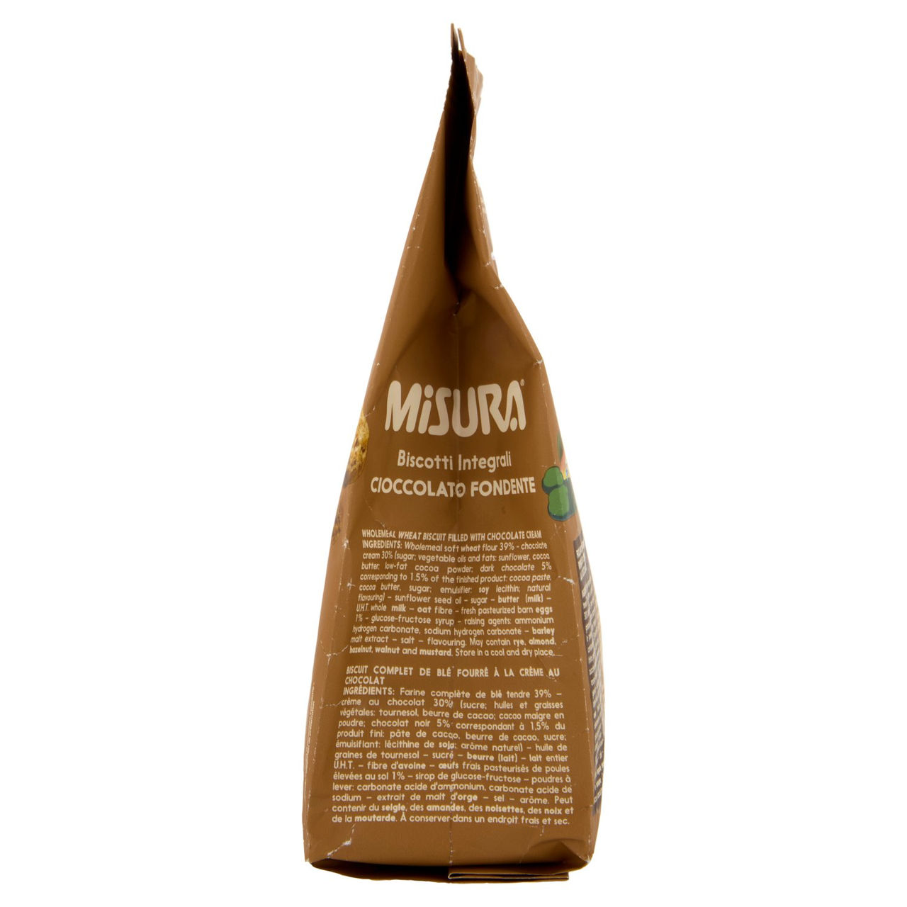 Misura Fibrextra Biscotti integrali Cioccolato Fondente 260 g