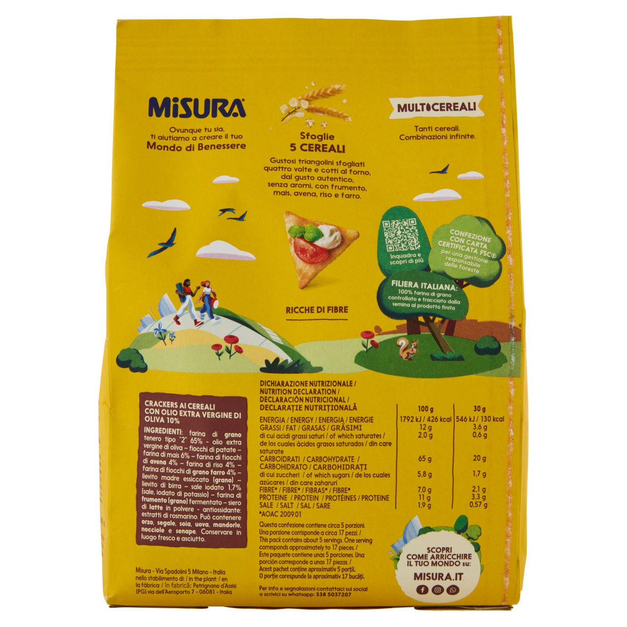 Misura Multicereali Sfoglie 5 Cereali 170 g
