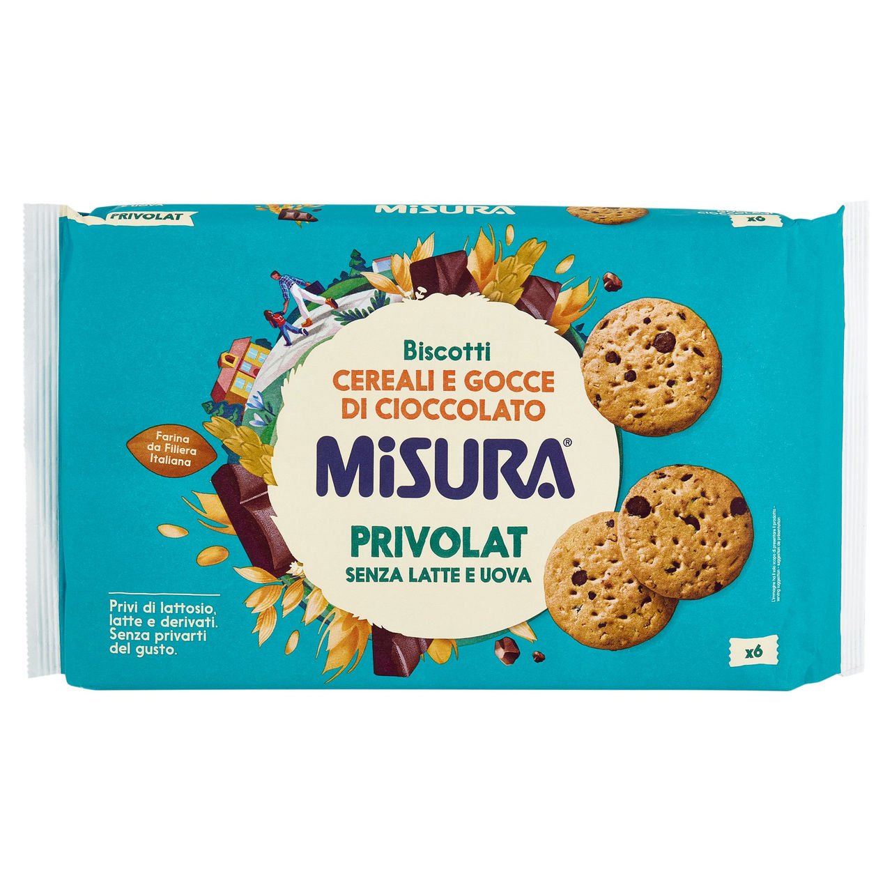 Misura Privolat Biscotti Cereali e Gocce di Cioccolato 280 g