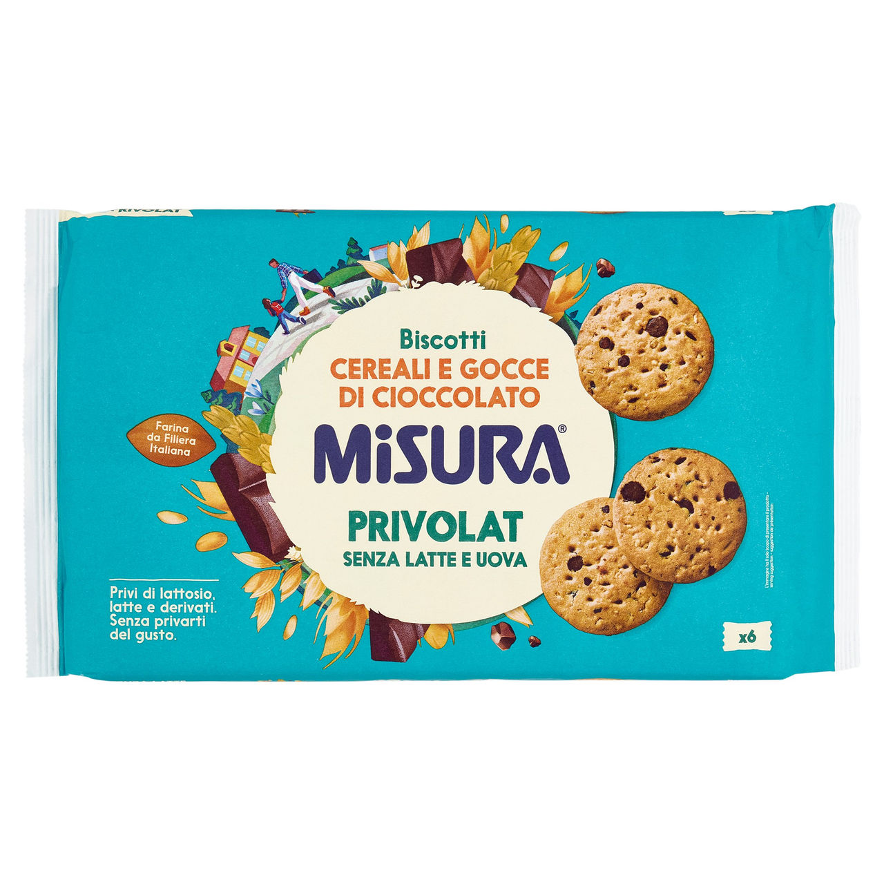 Misura Privolat Biscotti Cereali e Gocce di Cioccolato 280 g