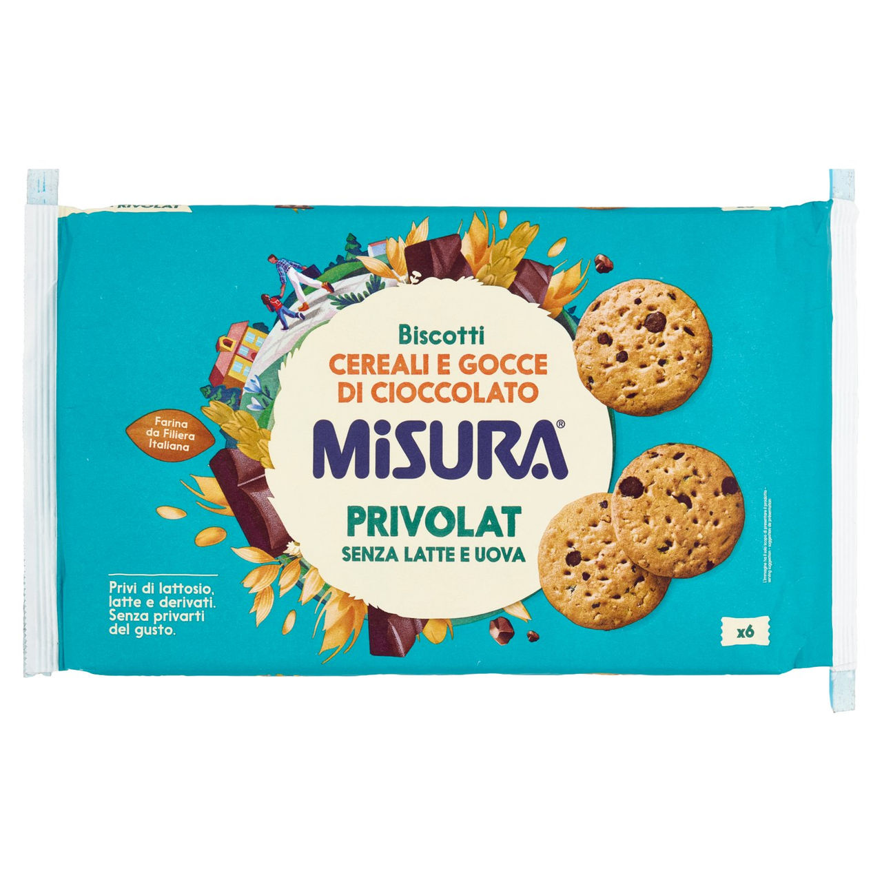 Misura Privolat Biscotti Cereali e Gocce di Cioccolato 280 g