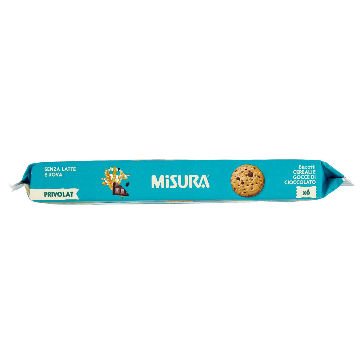 Misura Privolat Biscotti Cereali e Gocce di Cioccolato 280 g