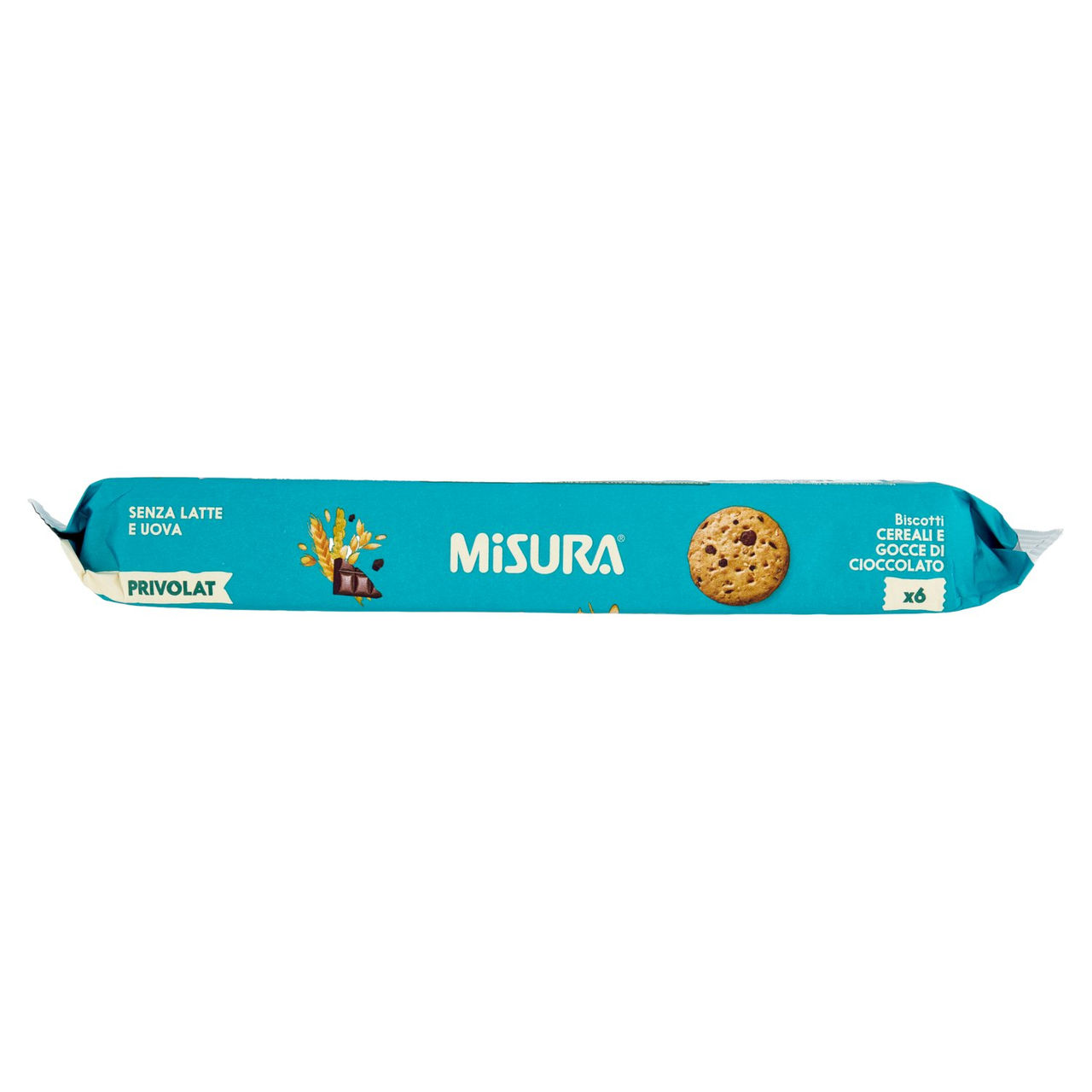 Misura Privolat Biscotti Cereali e Gocce di Cioccolato 280 g