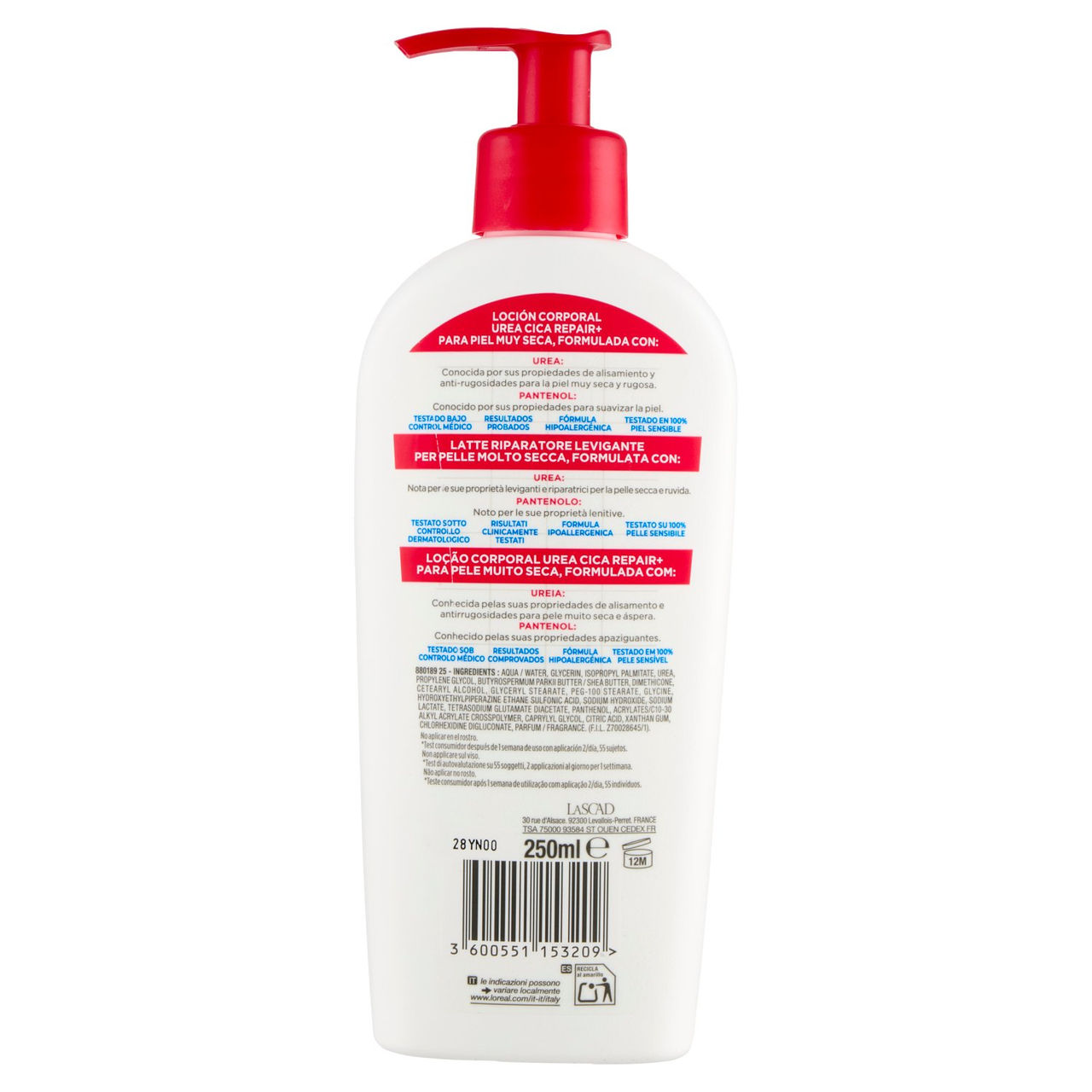 Mixa Urea Cica Repair  Latte Riparatore Levigante 250 ml