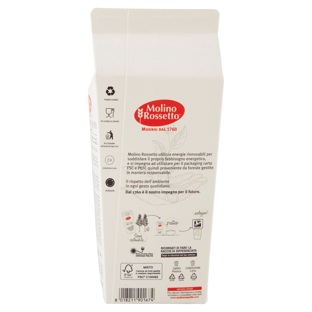 Molino Rossetto Farina di grano tenero tipo 0 Manitoba 750 g