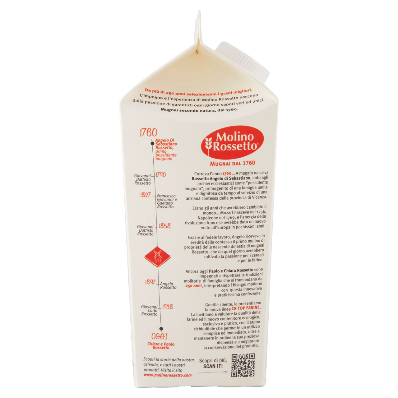 Molino Rossetto Farina di grano tenero tipo 0 Manitoba 750 g