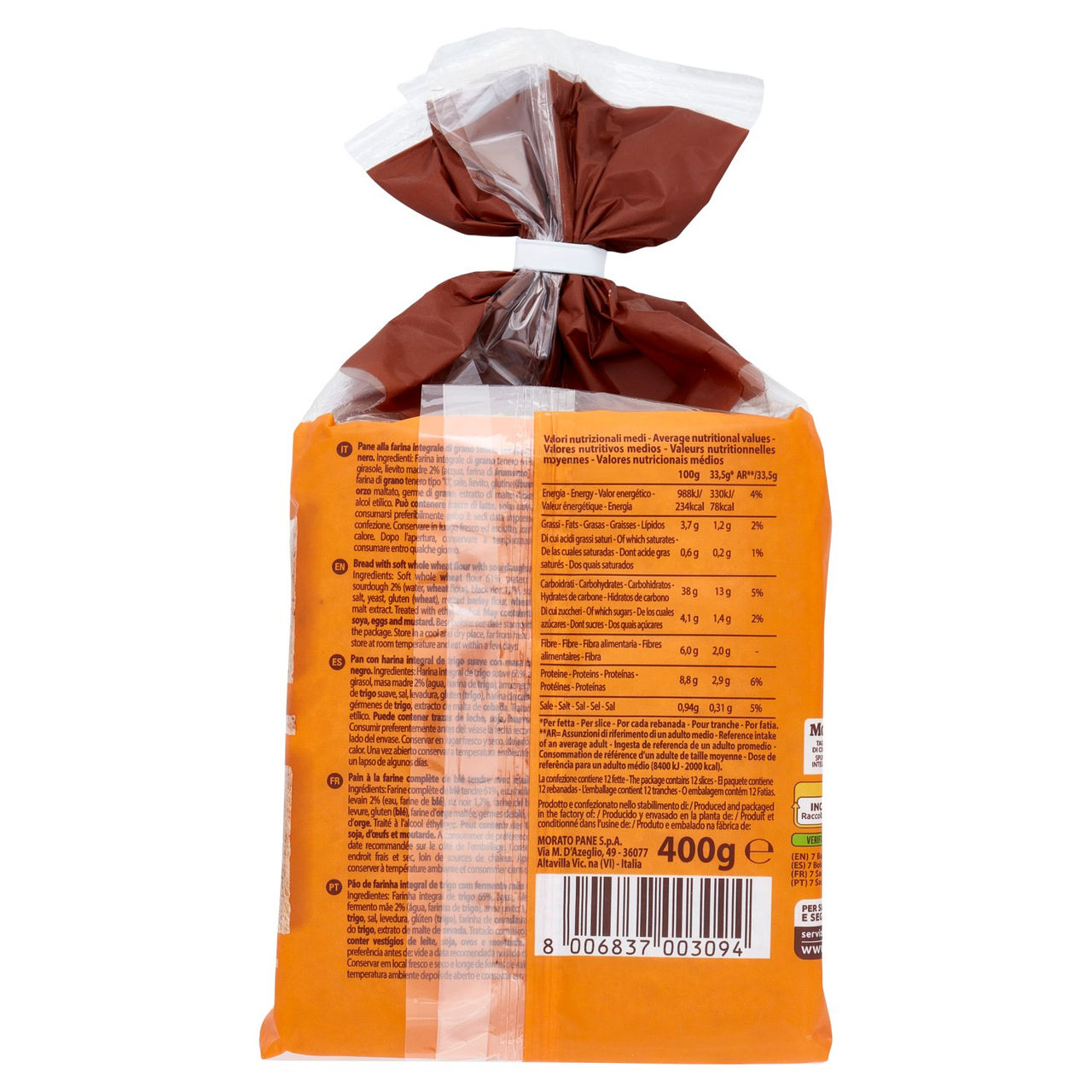 Morato Spuntinelle Integrale e Riso Nero 12 x 33,5 g