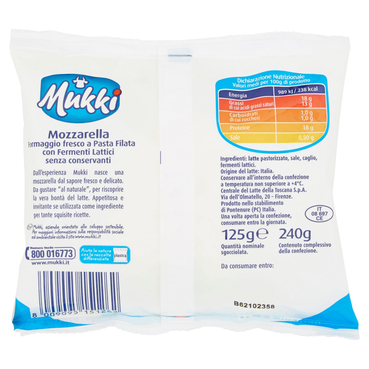 Mozzarella Mukki  125 g
