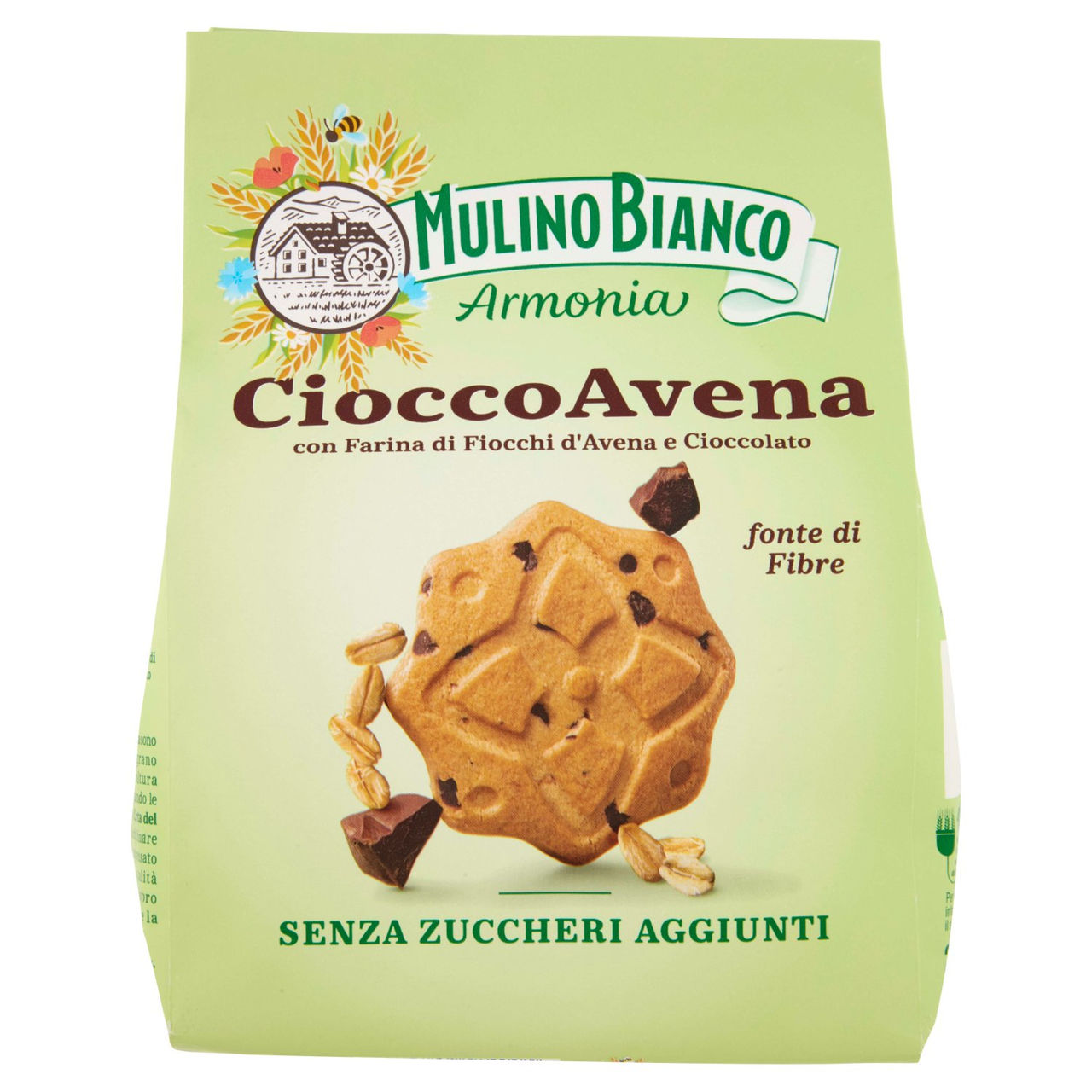 Mulino Bianco Armonia CioccoAvena Biscotti Farina Avena e Cioccolato Senza Zuccheri Aggiunti 270g
