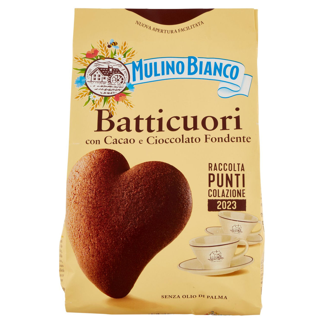 Mulino Bianco Batticuori Biscotti con Cacao e Cioccolato 350g