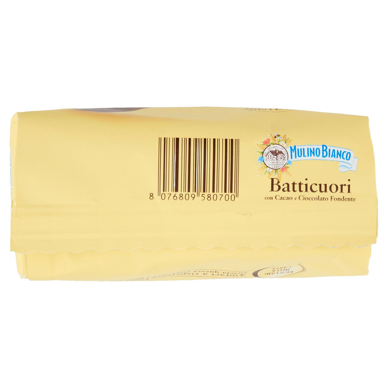 Mulino Bianco Batticuori Biscotti con Cacao e Cioccolato Fondente 350g