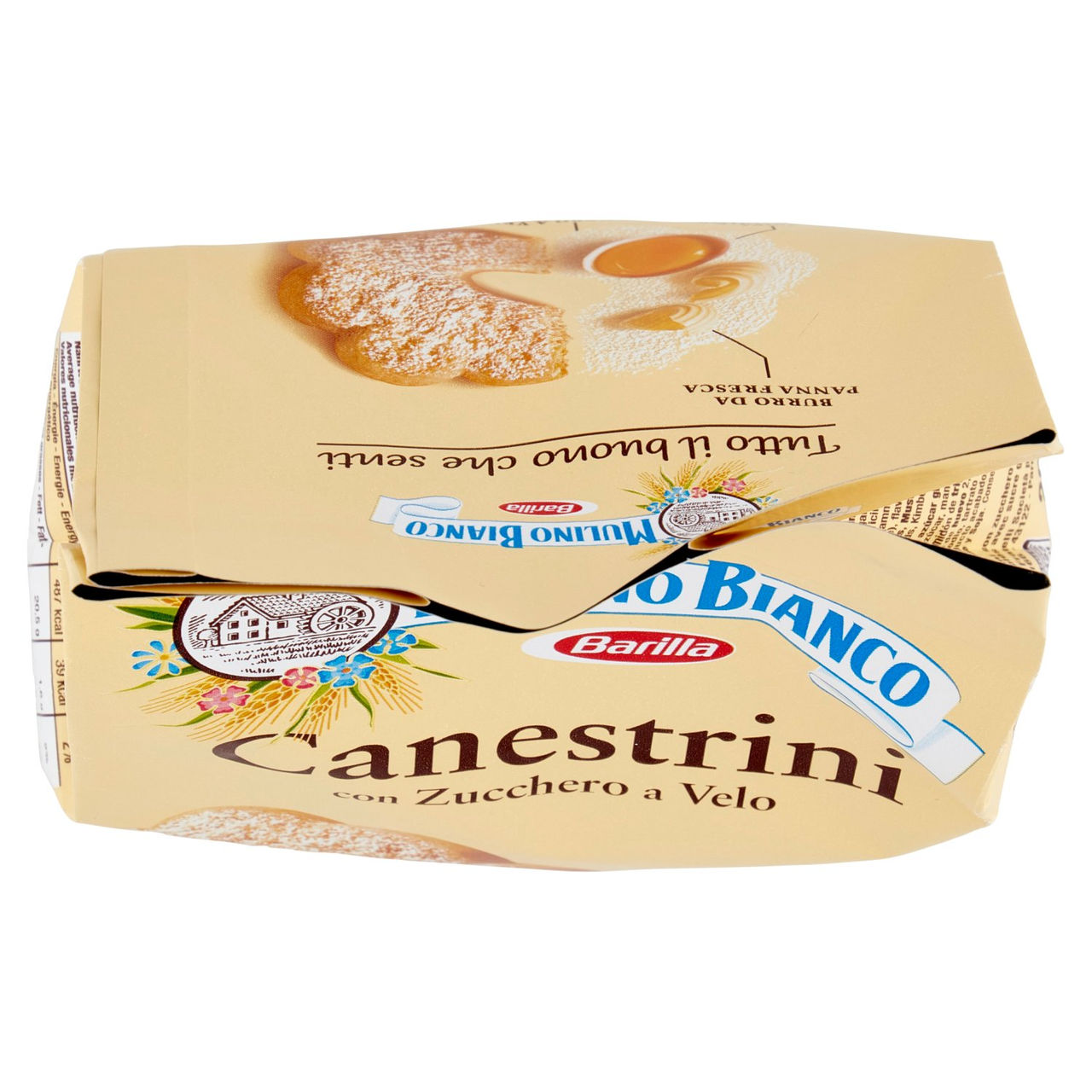 Mulino Bianco Canestrini Biscotti con Zucchero a Velo 200g