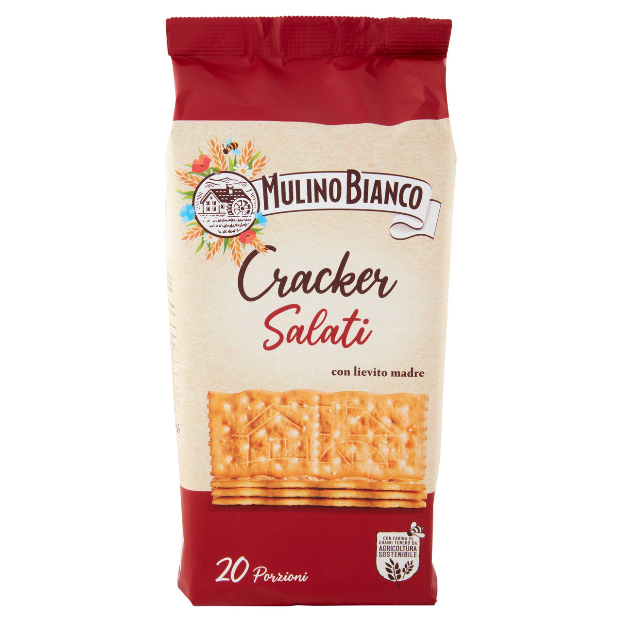 Mulino Bianco Cracker Salati con Farina Sostenibile 500g