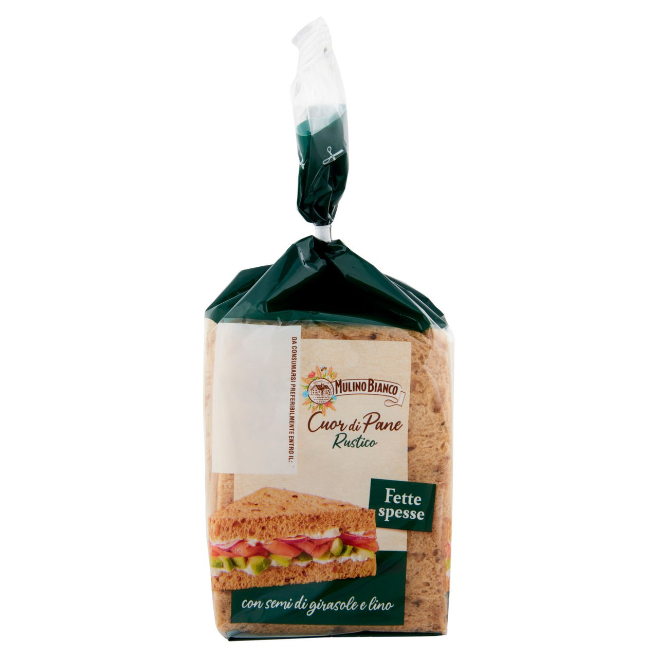 Mulino Bianco Cuor di Pane Rustico Ideale per Tramezzino 300g