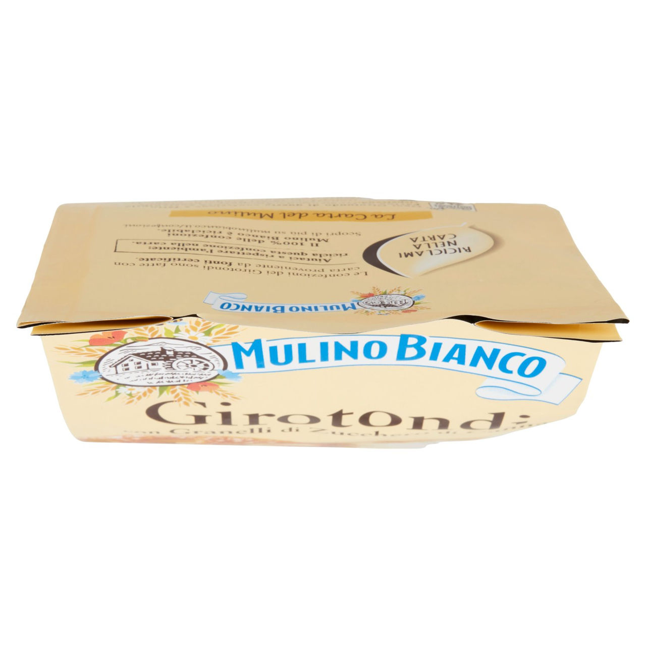 Mulino Bianco Girotondi Biscotti con Granelli di Zucchero di Canna 350g