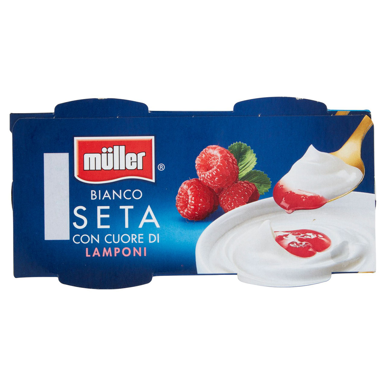 müller Bianco Seta con Cuore di Lamponi 2 x 125 g