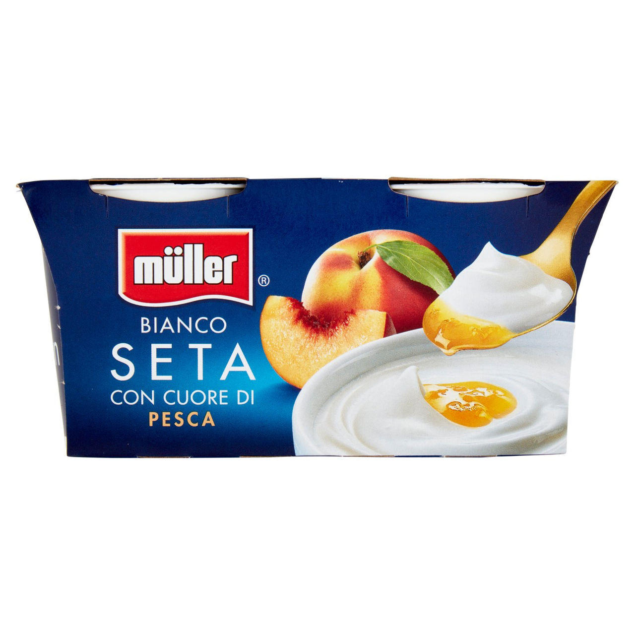 müller Bianco Seta con Cuore di Pesca 2 x 125 g