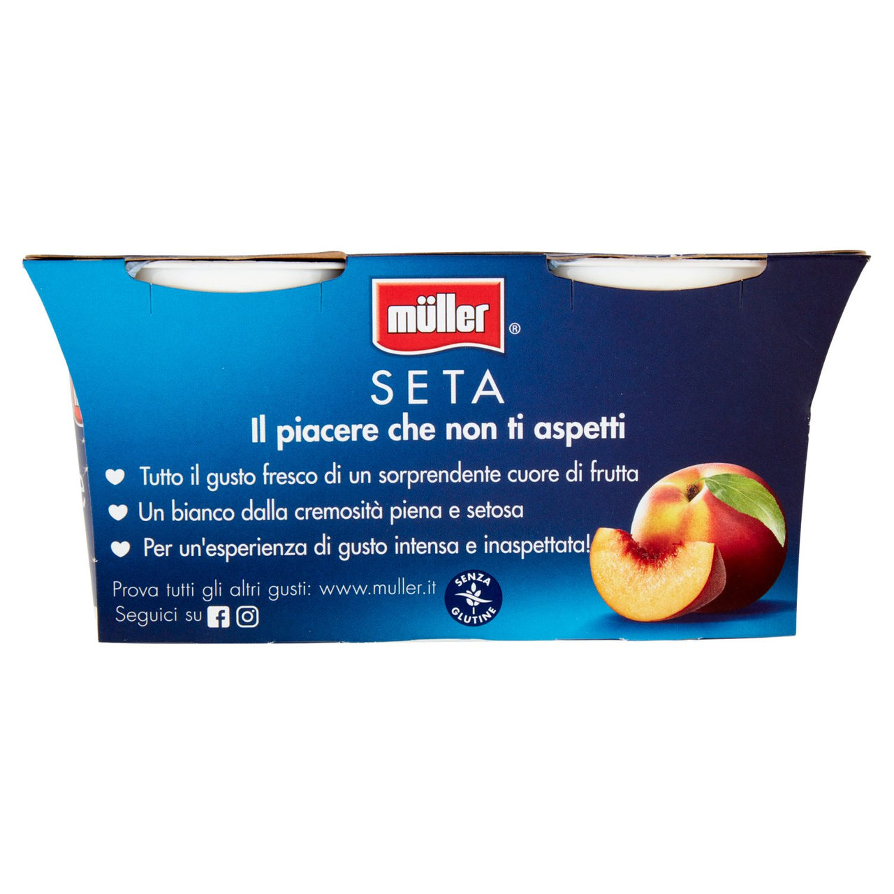 müller Bianco Seta con Cuore di Pesca 2 x 125 g
