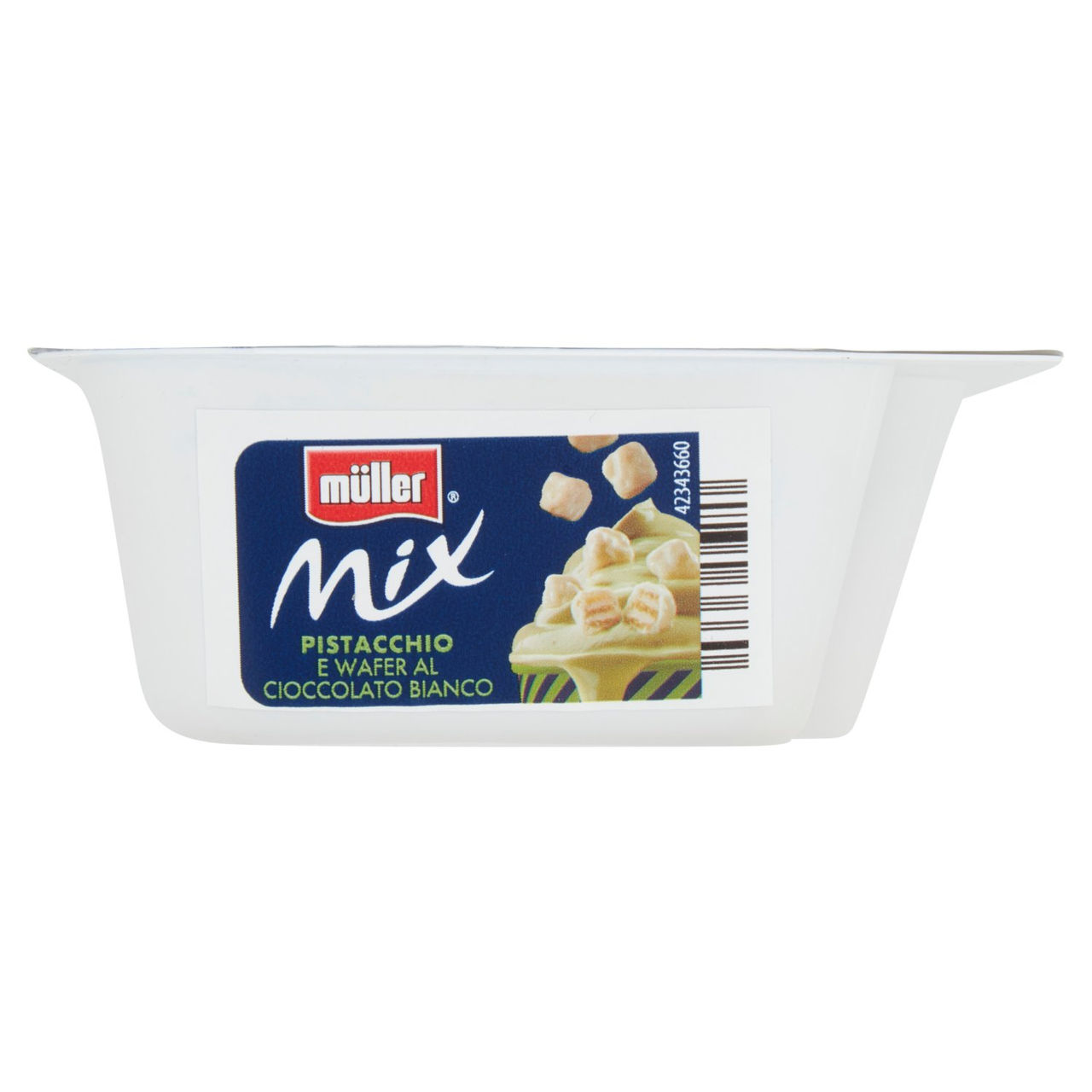 müller Mix Yogurt al Pistacchio e Wafer al Cioccolato Bianco 150 g