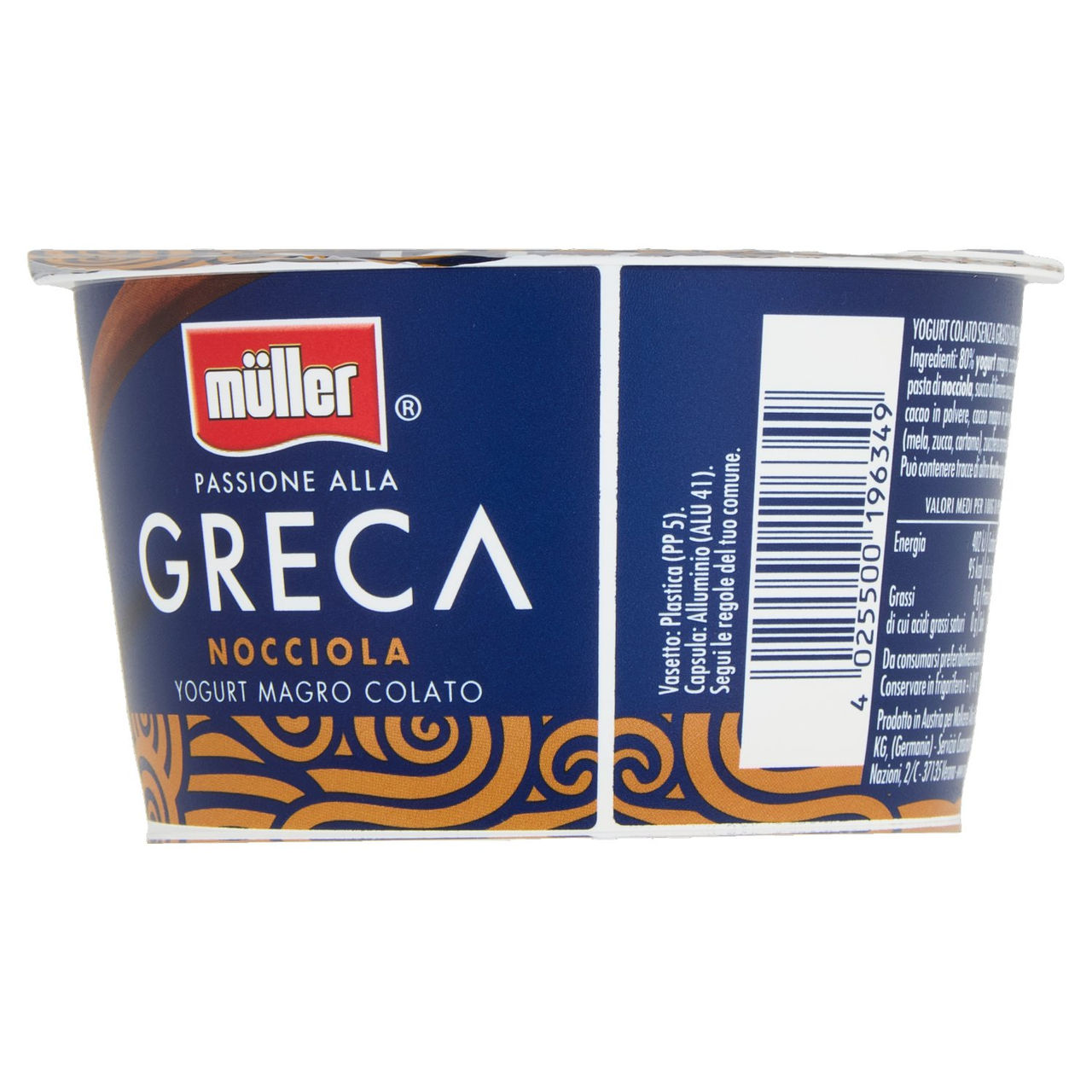 müller Passione alla Greca Nocciola Yogurt Magro Colato 150 g