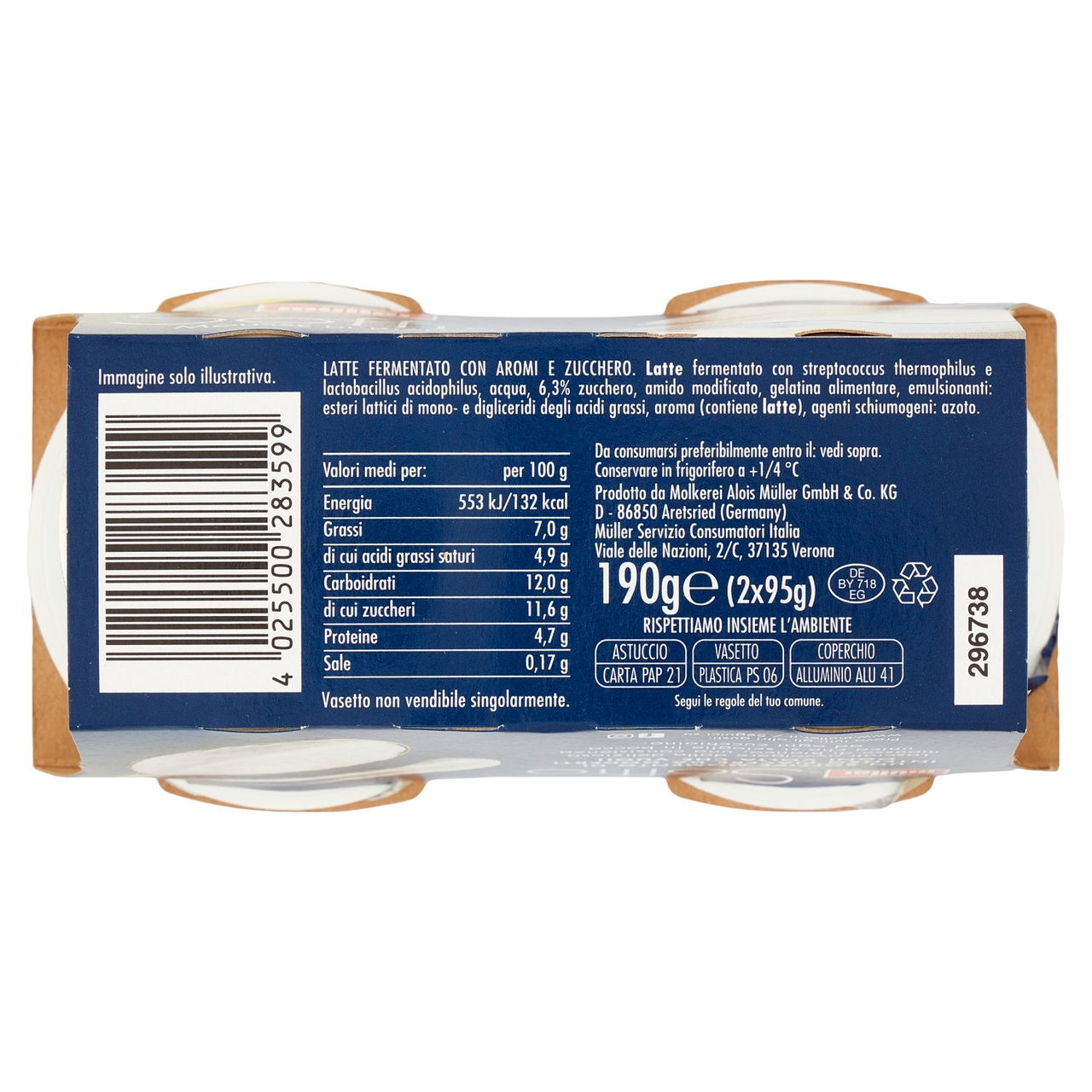 müller Soffio Mousse di Bianco 2 x 95 g